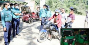 সিলেট ট্রাফিক বিভাগের ২য় দিনের অভিযান: ১০৭টি অবৈধ সিএনজি আটক ও ৪৯টি মামলা