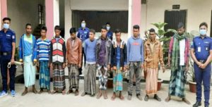 কানাইঘাটে ১০ জোয়াড়ীকে আটক করেছে থানা পুলিশ