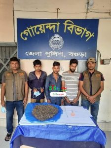 বগুড়ায় ডিবি পুলিশের মাদকবিরোধী অভিযানে ইয়াবা ও গাঁজাসহ গ্রেফতার-৩