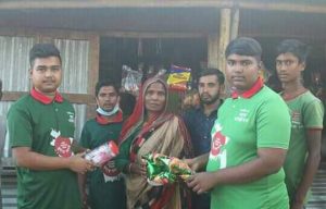 জয়পুরহাটে অসহায় নারীর পাশে মানবিক বাংলাদেশ সোসাইটি