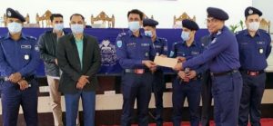 কানাইঘাট থানার অফিসার ইনচার্জ শামসুদ্দোহা সিলেট জেলার শ্রেষ্ঠ ওসি হিসেবে মনোনীত