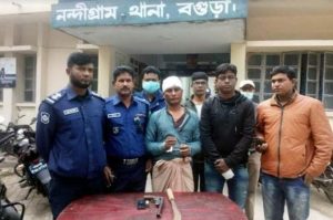 বগুড়ার নন্দীগ্রামে অস্ত্রসহ এক ডাকাত সদস্য গ্রেফতার