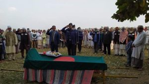 ছাতকে বীর মুক্তিযোদ্ধার রাষ্ট্রীয় মর্যাদায় দাফন সম্পন্ন