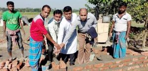 সুনামগঞ্জ দিরাইয়ে ৩২টি ভূমিহীন ও গৃহহীন পরিবারের মাঝে ঘর নির্মাণ উদ্বোধন