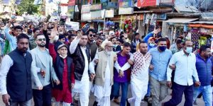শিল্প নগরী ছাতক পৌরসভার ৭ নং ওয়ার্ডের কাউন্সিলর প্রার্থী তাপস চৌধুরীর পানির বোতল সমর্থনে প্রচার মিছিল