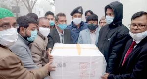 কড়া নিরাপত্তায় সুনামগঞ্জে এসে পৌঁছেছে করোনার ভ্যাকসিন