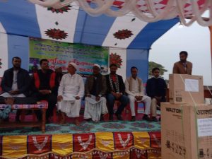 নরসিংপুর ইউনিয়নের নাছিমপুর বাজারে মিনি নাইট ফুটবল টুর্ণামেন্টের উদ্বোধন।