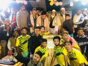 নাছিমপুর বাজার মিনি ফুটবল টুর্নামেন্টের ফাইনাল খেলা ও পুরস্কার বিতরণ।