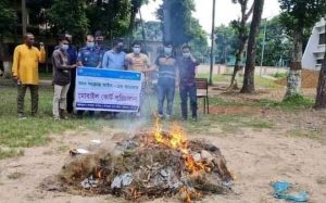 বানিয়াচংয়ে ১৫ হাজার মিটার নিষিদ্ধ কারেন্ট জাল জব্দ।।