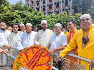 সাবেক রাষ্ট্রপতি হুসেইন মুহম্মদ এরশাদের কবর জিয়ারত করেছেন শ্রীপুর উপজেলা ও পৌর জাতীয় পার্টি