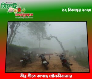 তীব্র শীতে কাপছে মৌলভীবাজার