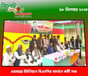 চরমহল্লা ইউনিয়নে বিএনপির সমর্থনে কর্মী সভা