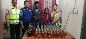 ছাতক থানা-পুলিশের অভিযানে ৮০ বোতল মদসহ গ্রেপ্তার ২