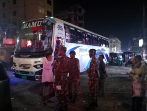 ছাতকে অতিরিক্ত ভাড়া আদায় করায় বাস কাউন্টারকে জরিমানা