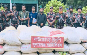 তাহিরপুরে ৪০ লক্ষ টাকার ভারতীয় ফুসকা জব্দ