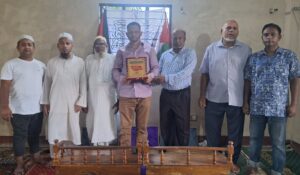 ছাতকে সংবর্ধিত হলেন যুক্তরাজ্য প্রবাসী মোঃ আকবর আমীন শিশু