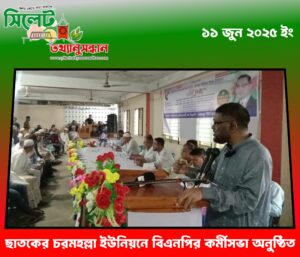 ছাতকের চরমহল্লা ইউনিয়নে বিএনপির কর্মীসভা অনুষ্ঠিত