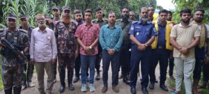 ছাতকের পরিবেশ রক্ষায় কঠোর অভিযান, ড্রেজার মেশিন ও বাল্কহেড জব্দ