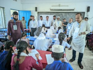 উৎসবমুখর পরিবেশে দোয়ারাবাজারে কিশোরকণ্ঠের মেধার প্রতিযোগিতা