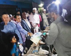 ছাতকে মিলনের পক্ষে সাবেক কেন্দ্রীয় ছাত্রদল নেতা এ কে এম রিপনের গণসংযোগ