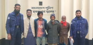ছাতকে নিয়মিত মামলা ও ওয়ারেন্টভুক্ত ৪ আসামি গ্রেফতার