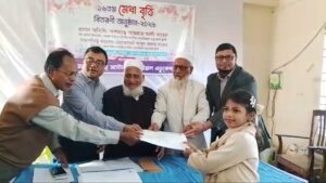 ছাতকে মেধা বৃত্তি পরিক্ষায় উত্তির্ন ৬০ শিক্ষার্থীকে নগদ অর্থ ও সনদ বিতরণ।