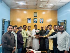 এমপি মিলনের সাথে ছাতক উপজেলা প্রেসক্লাবের ঈদ শুভেচ্ছা বিনিময়