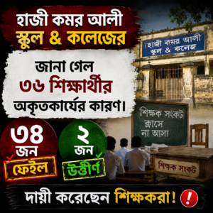 ছাতকে হাজী কমর আলী উচ্চ বিদ্যালয় ও কলেজে এইচএসিতে বিপর্যয়,জানা গেল কারণ।